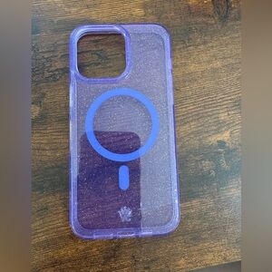 Velvet Caviar Purple Glitter iPhone Case 15 Pro Max MagSafe